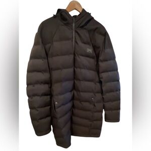 Alexander Wang Minimalist Oversized Longline Puffer Coat Black XXL